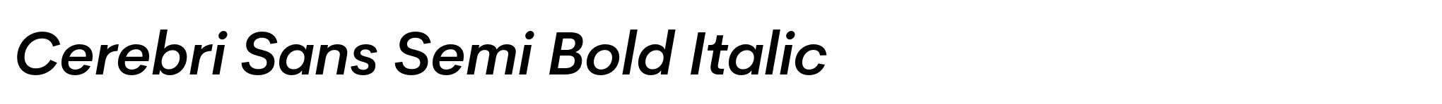 Cerebri Sans Semi Bold Italic image